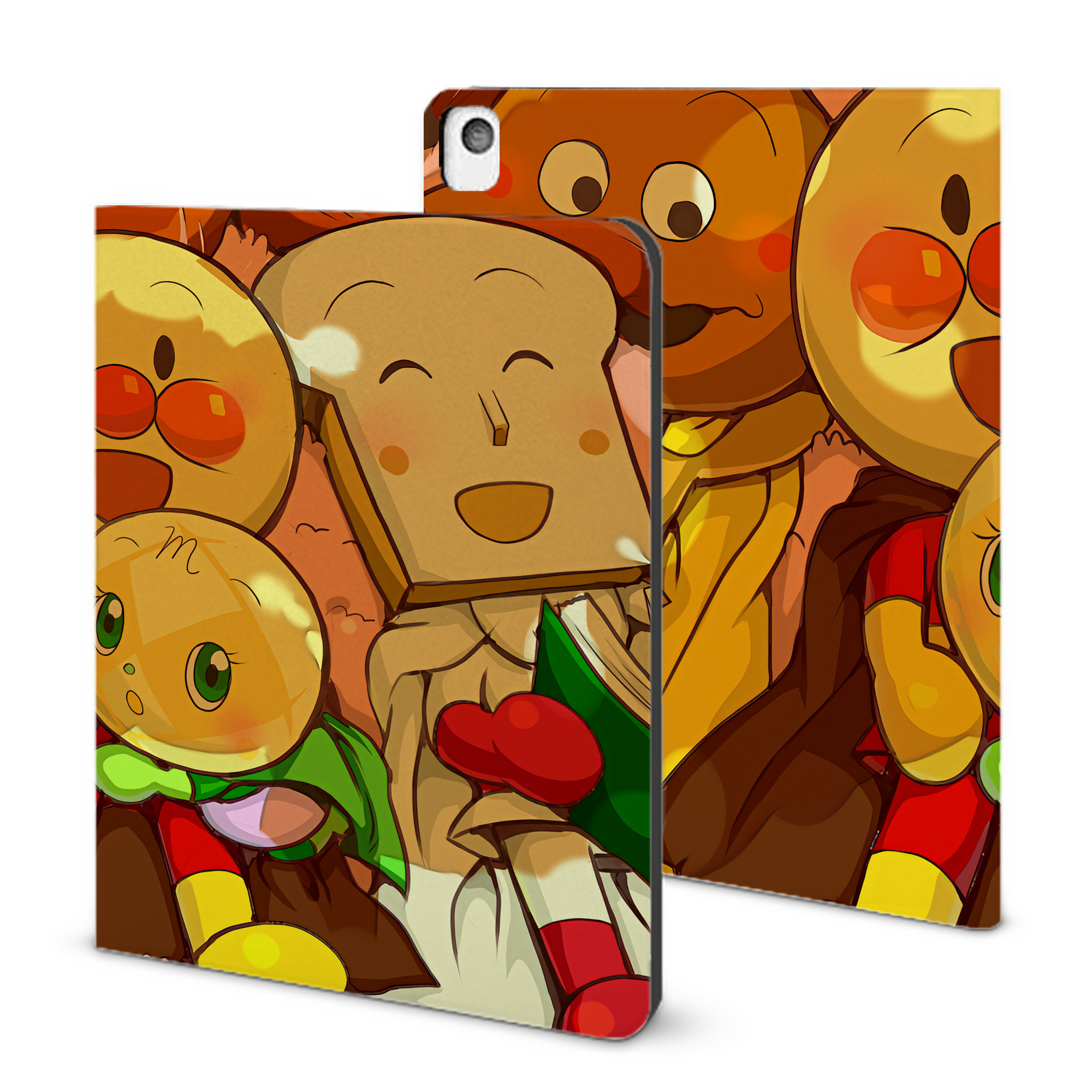 （画像用） アンパンマン Anpanman IPadケース ペンホルダー付き ブックスタイルデザイン